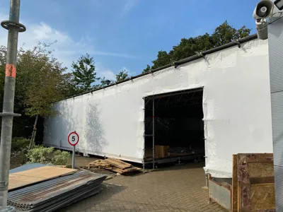 Temporary Roof Construction for NHS COVID-19 Testing Centre